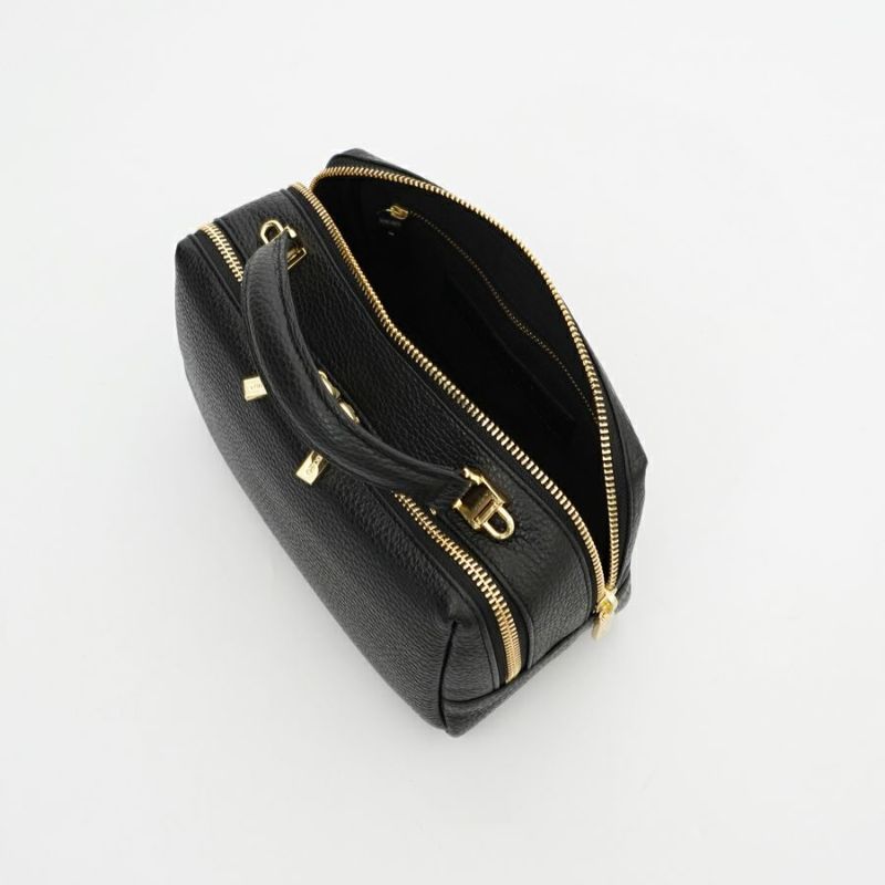 VIOLAd'ORO(ヴィオラドーロ) 型押しシュリンクレザー2wayポシェット V-1597