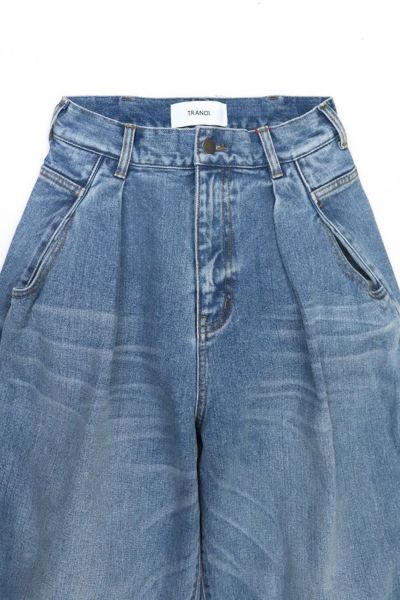 コクーンデニムパンツ