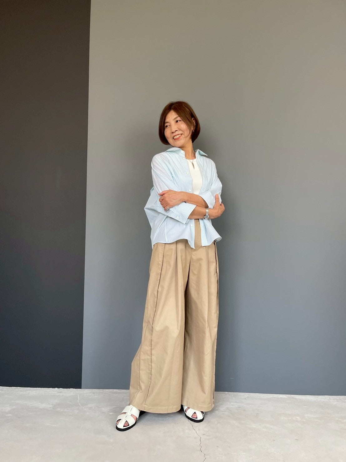 CYANTOKYO(シアントーキョー) タックワイドパンツ 501336