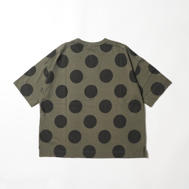 NATURALLAUNDRY(ナチュラルランドリー)ドットプリント5分袖プルオーバー 7243C-007