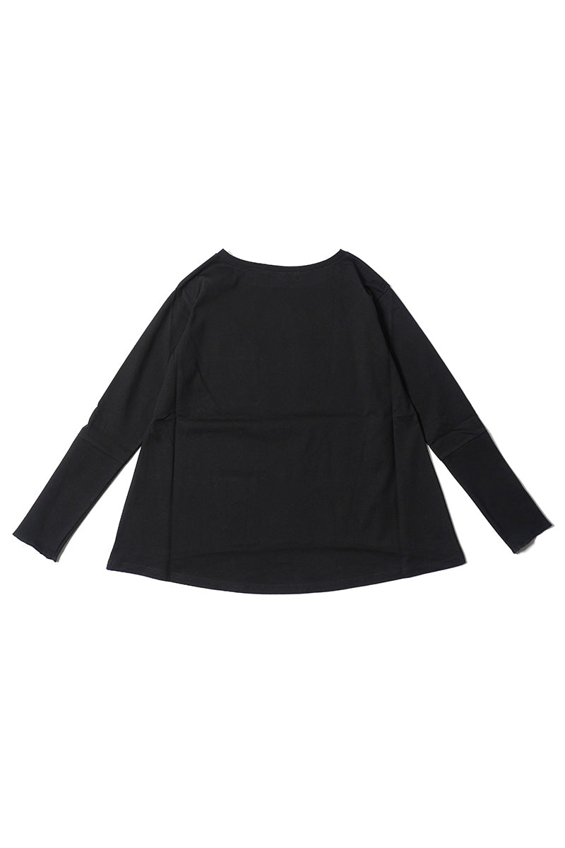 Anna Kerry アンナケリー リブカフス長袖Tシャツ 85251901
