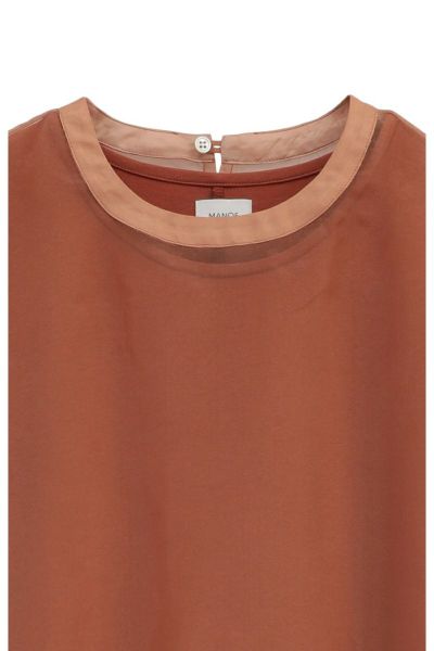メッシュレイヤードワンピース