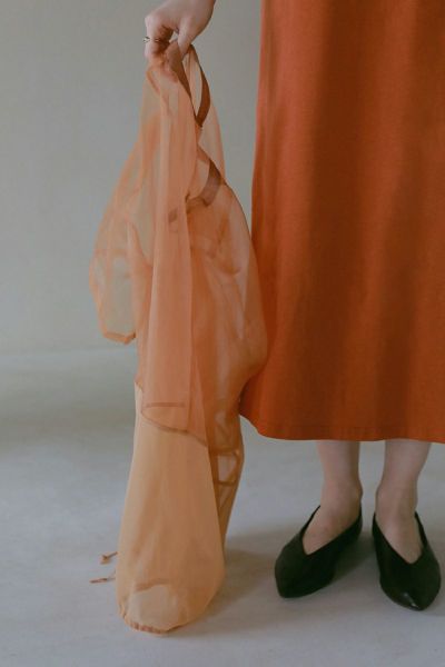 メッシュレイヤードワンピース