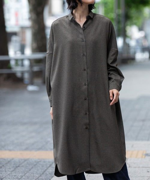【10/18インスタライブ商品】MUNICH(ミューニック) ワイドシャツワンピース MN252N62
