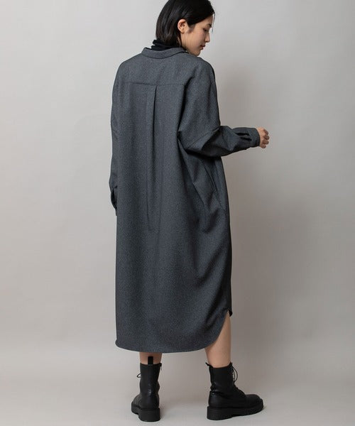 【10/18インスタライブ商品】MUNICH(ミューニック) ワイドシャツワンピース MN252N62