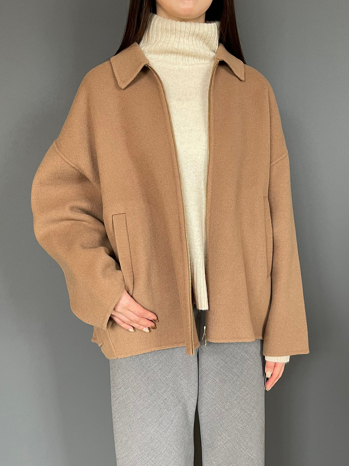 MICA&DEAL(マイカアンドディール) double-faced zip bz (ダブルフェイスジップブルゾン) 0126306105