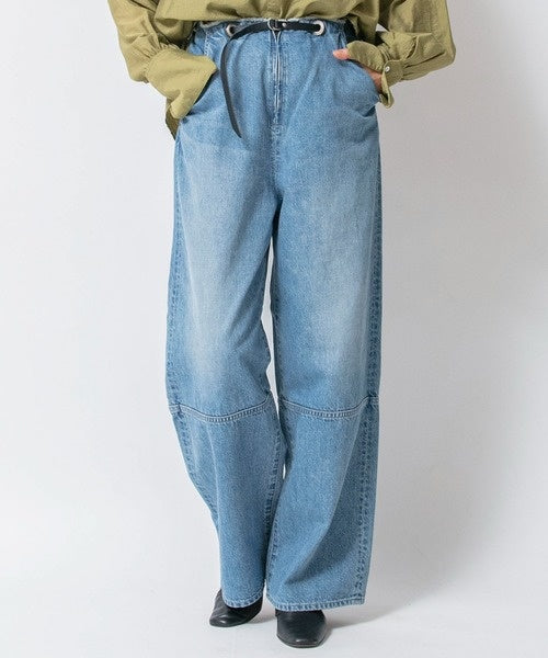 Johnbull (ジョンブル) 10オンスデニムベルテッドパンツ JL241P03