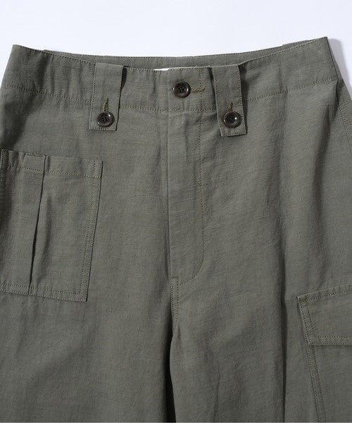 Johnbull (ジョンブル) コットンリネンバックツイルカーゴパンツ JL241P24