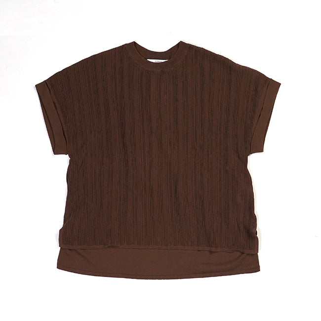 Johnbull (ジョンブル) ドライコットンニットフレンチスリーブTシャツ JL242N02
