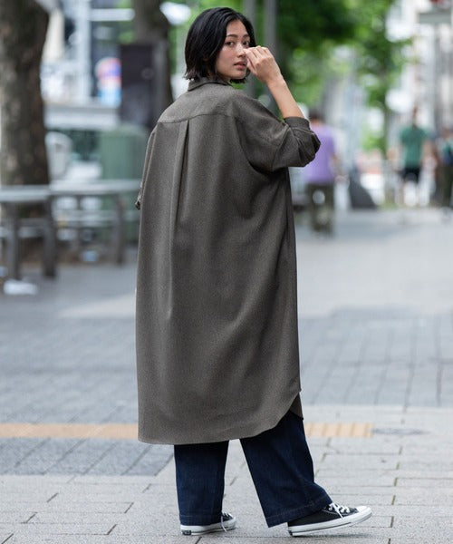 【10/18インスタライブ商品】MUNICH(ミューニック) ワイドシャツワンピース MN252N62