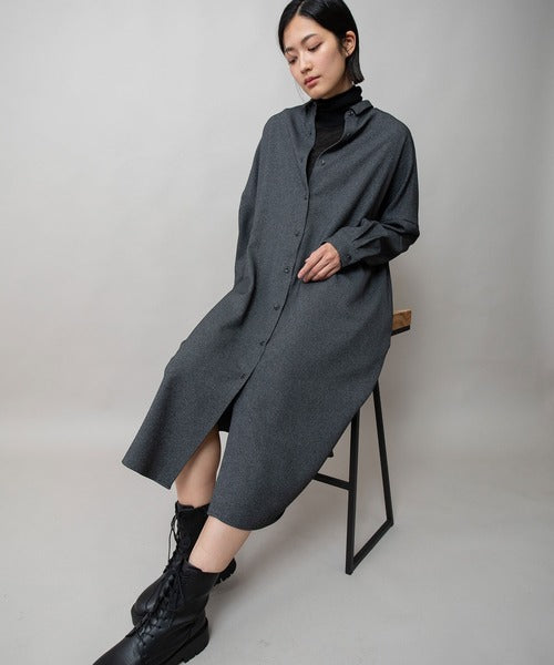 【10/18インスタライブ商品】MUNICH(ミューニック) ワイドシャツワンピース MN252N62