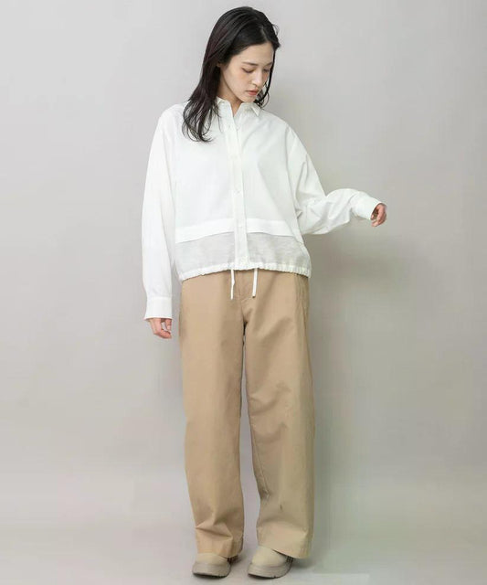 Munich(ミューニック) ブロード×シアーリネン レイヤードシャツ MN262T15