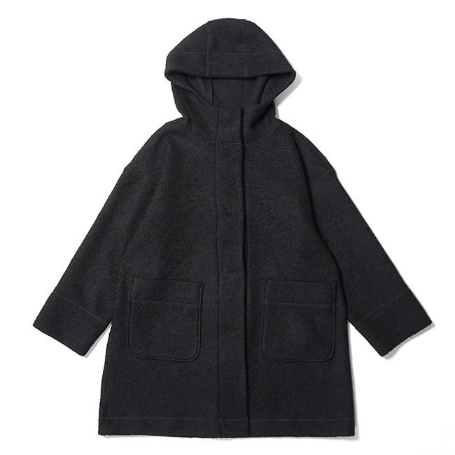 hummingbird(ハミングバード) 天然素材100%ボアフードニットコート AIO0077