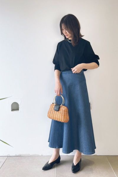 パフスリーブカットソー