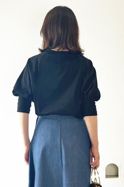 パフスリーブカットソー