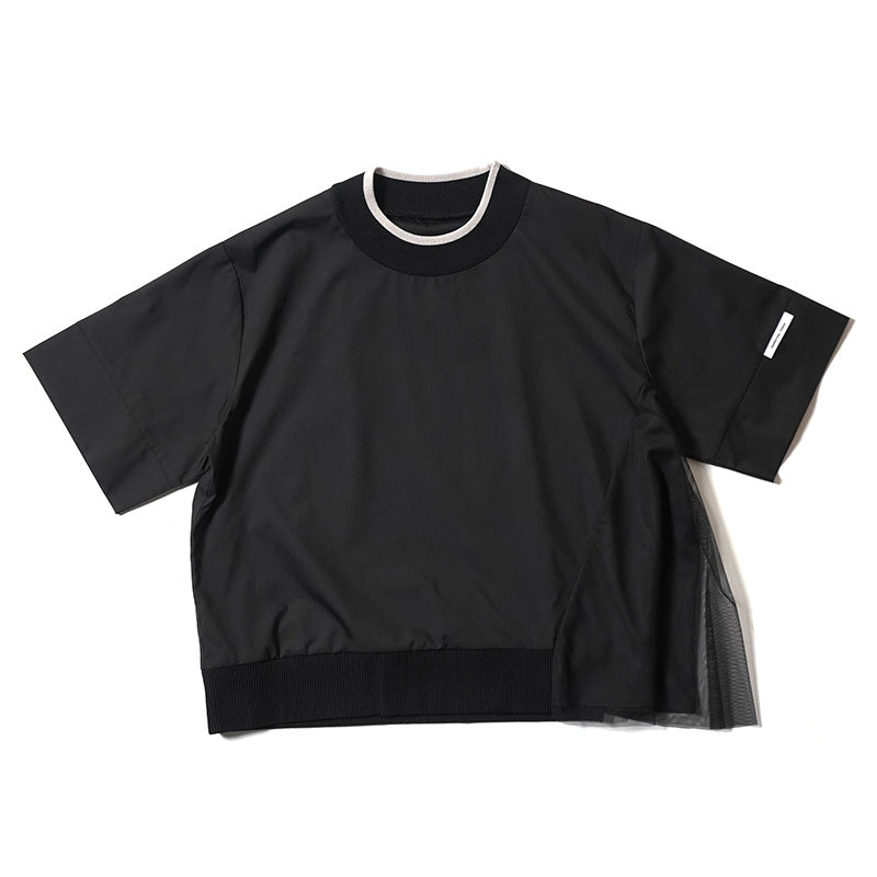MARECHAL(マルシャルテル) Rib×Tulle Tops ZMT252BL116