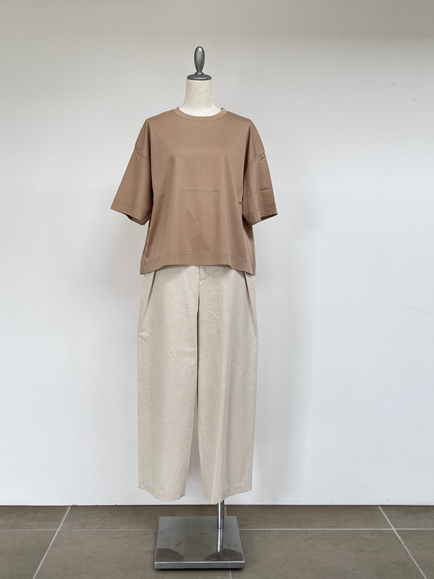 MARIED'OR(マリードール)シルケットスムース五分袖Tシャツ16184