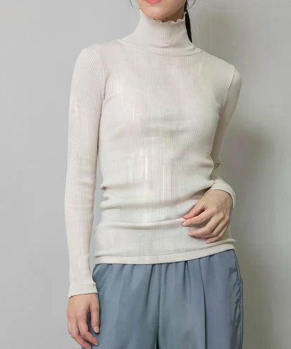 MUNICH(ミューニック)  コットンリブタートルネックプルオーバー MNHG291
