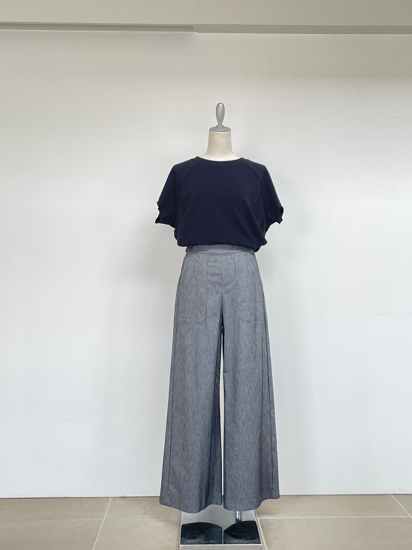 CYNICAL(シニカル) ウォッシャブル ストレッチ ワイド パンツ 512-9600