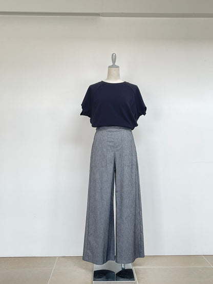 CYNICAL(シニカル) ウォッシャブル ストレッチ ワイド パンツ 512-9600