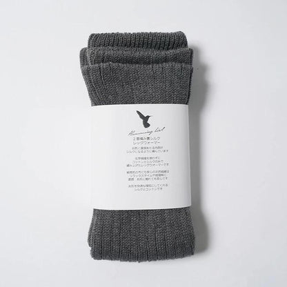hummingbird(ハミングバード) 2重編み裏シルクレッグウォーマー 686894