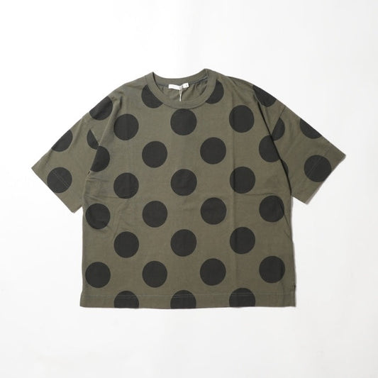 NATURALLAUNDRY(ナチュラルランドリー)ドットプリント5分袖プルオーバー 7243C-007