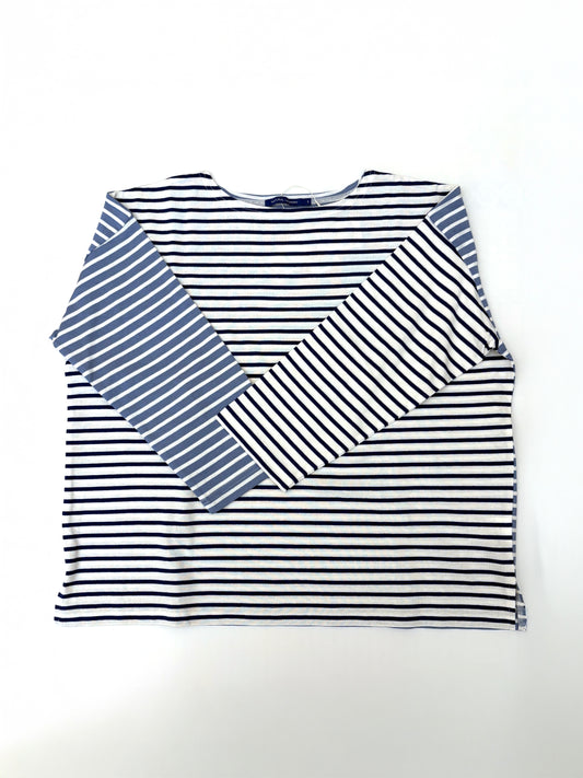 NATURAL LAUNDRY(ナチュラルランドリー)パネルボーダー　バイカラープルオーバー 7251C-017