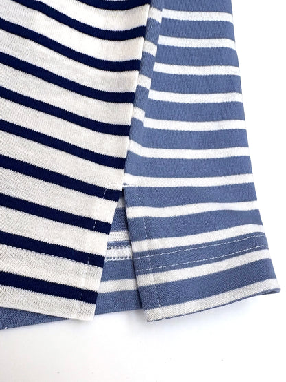 NATURAL LAUNDRY(ナチュラルランドリー)パネルボーダー　バイカラープルオーバー 7251C-017