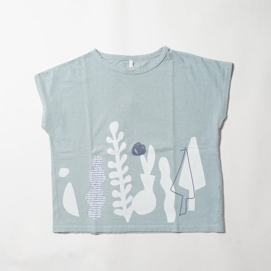 grin(グリン) マナプール天竺 シルエットプリントTシャツ 8243C-012