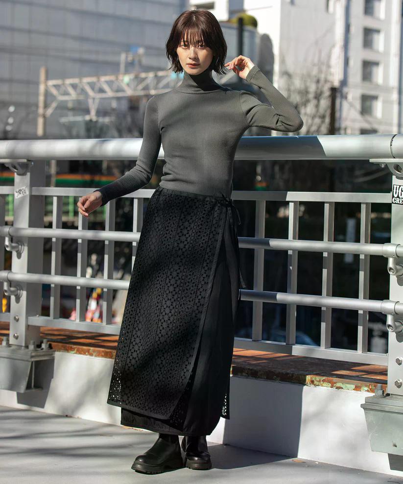 MUNICH(ミューニック)  コットンリブタートルネックプルオーバー MNHG291