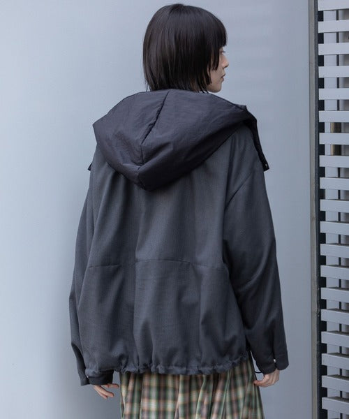 【10/18インスタライブ商品】MUNICH(ミューニック) ツイル×octaフーデットブルゾン MN252B28