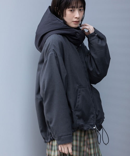 【10/18インスタライブ商品】MUNICH(ミューニック) ツイル×octaフーデットブルゾン MN252B28