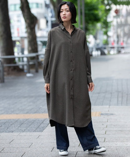 【10/18インスタライブ商品】MUNICH(ミューニック) ワイドシャツワンピース MN252N62
