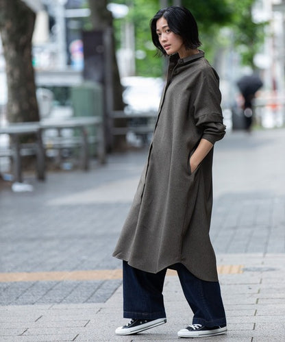 【10/18インスタライブ商品】MUNICH(ミューニック) ワイドシャツワンピース MN252N62
