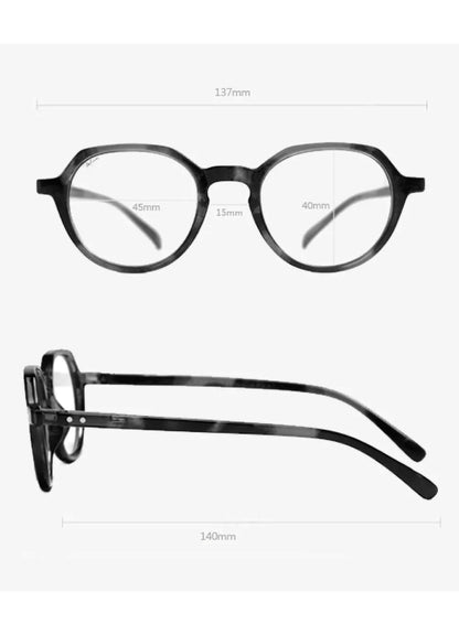LE FOON(ルフォーン) Crown panto reading glasses オシャレなリーディンググラス ブルーライトカット付き老眼鏡 選べる度数 AR701