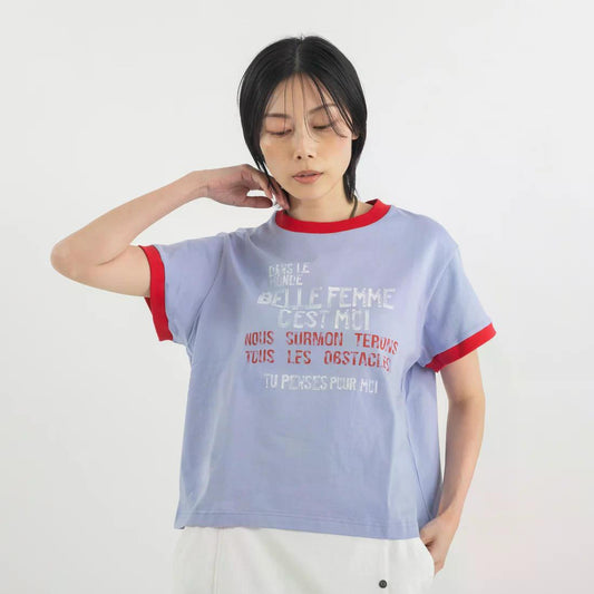 【2026/08/10ライブアイテム】BLANC BASQUE(ブランバスク) 配色リンガー ロゴプリントTシャツ BB62-921