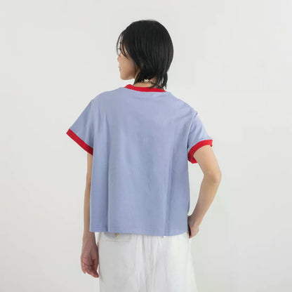 【2026/08/10ライブアイテム】BLANC BASQUE(ブランバスク) 配色リンガー ロゴプリントTシャツ BB62-921