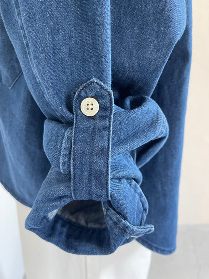 BLANC basque(ブランバスク) デニムパールボタンシャツ BB88-151