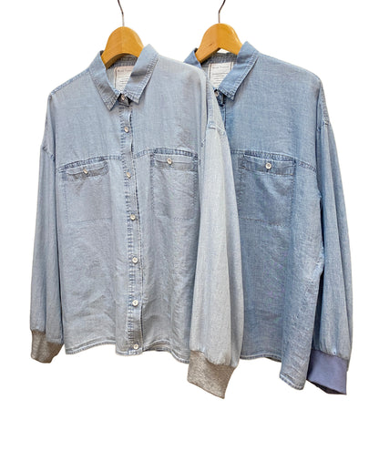 BLUE FRONCE(ブルーフロンセ) シアーデニムシャツ 611426