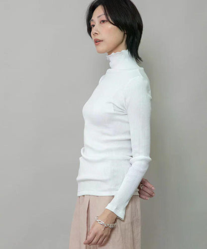 MUNICH(ミューニック)  コットンリブタートルネックプルオーバー MNHG291