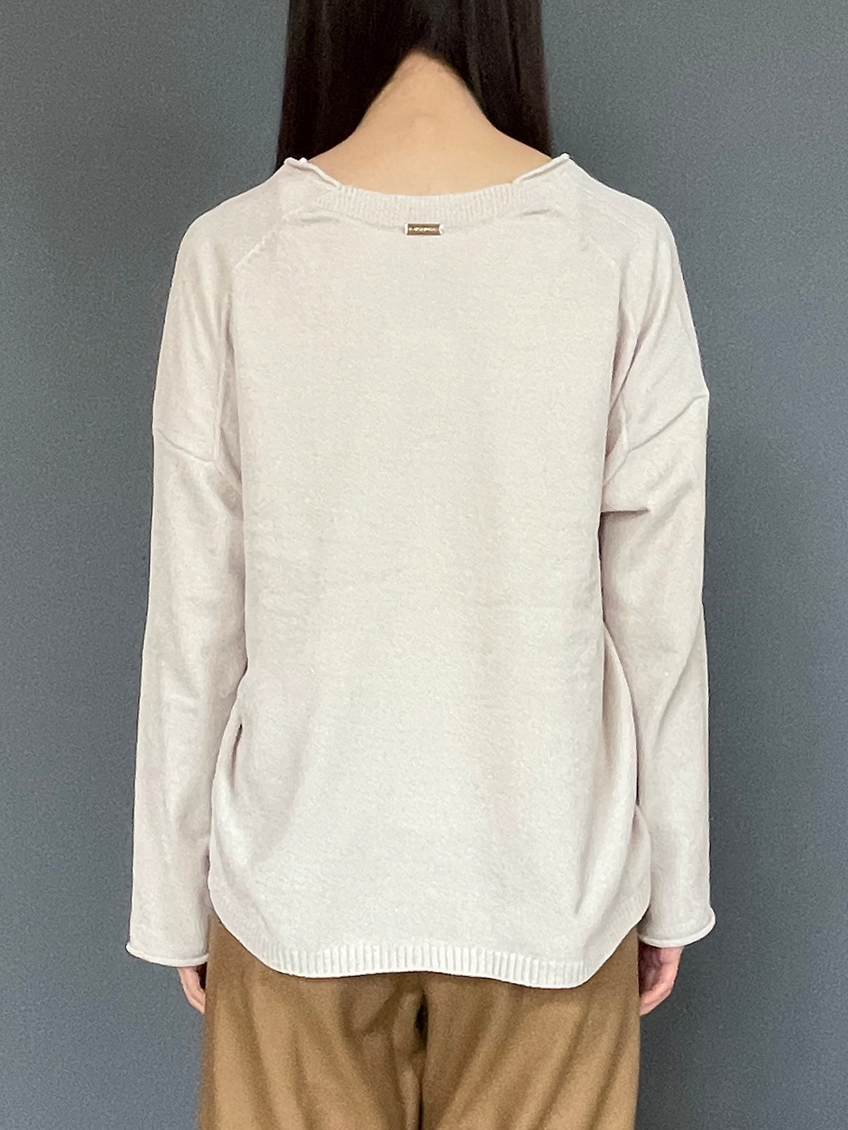 MICA&DEAL(マイカアンドディール) mole knit v/n p/o(モールヤーンVネックニット) 0126308077