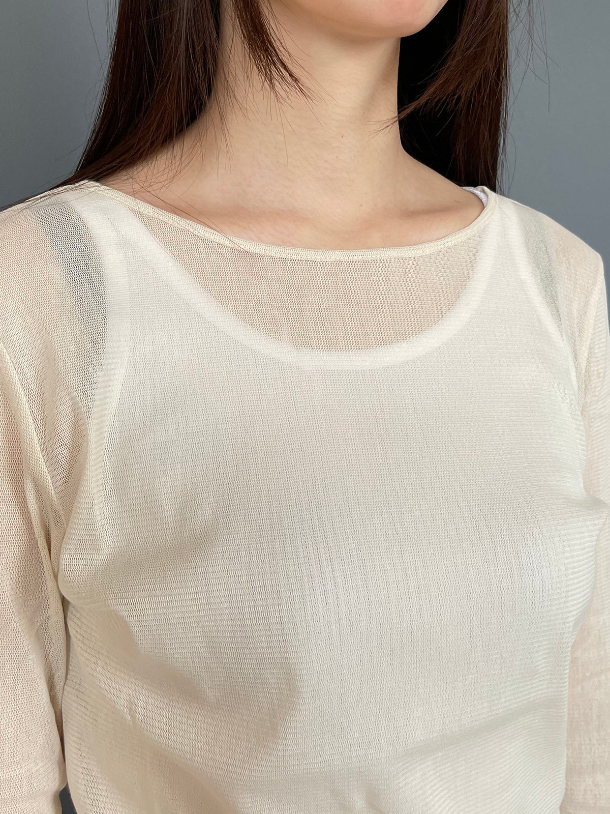 MICA&DEAL(マイカアンドディール) cotton tulle  tee (コットンチュールTシャツ)  0126309065