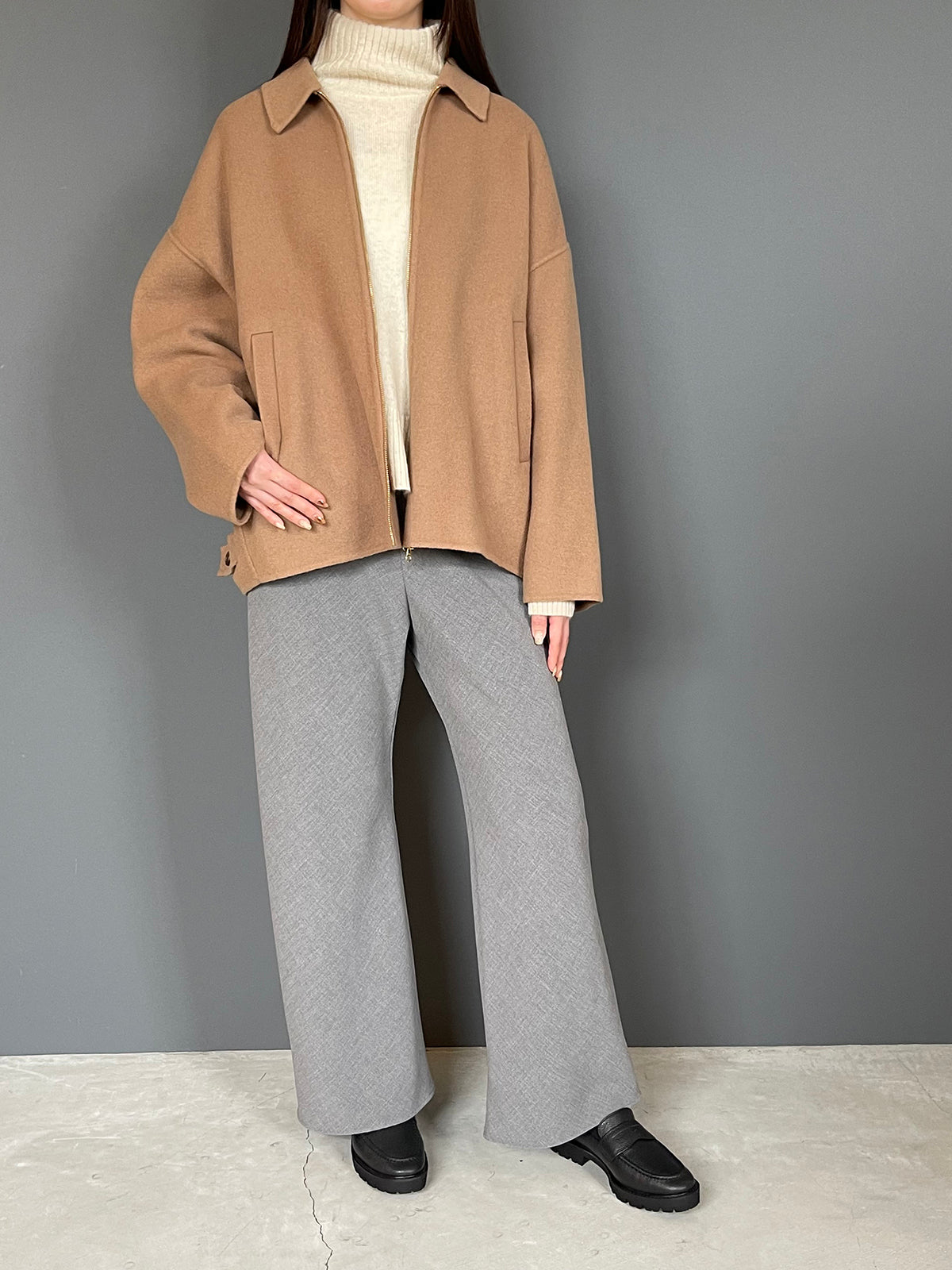 MICA&DEAL(マイカアンドディール) double-faced zip bz (ダブルフェイスジップブルゾン) 0126306105