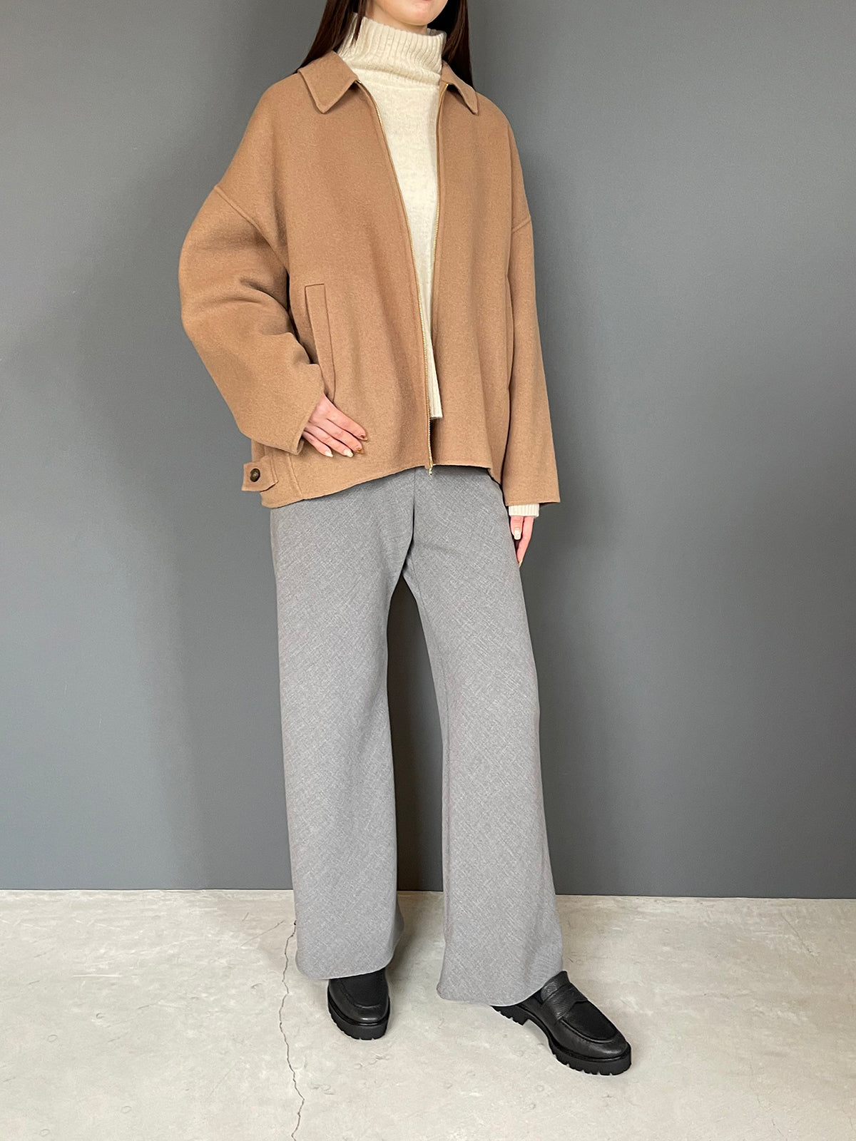 MICA&DEAL(マイカアンドディール) double-faced zip bz (ダブルフェイスジップブルゾン) 0126306105