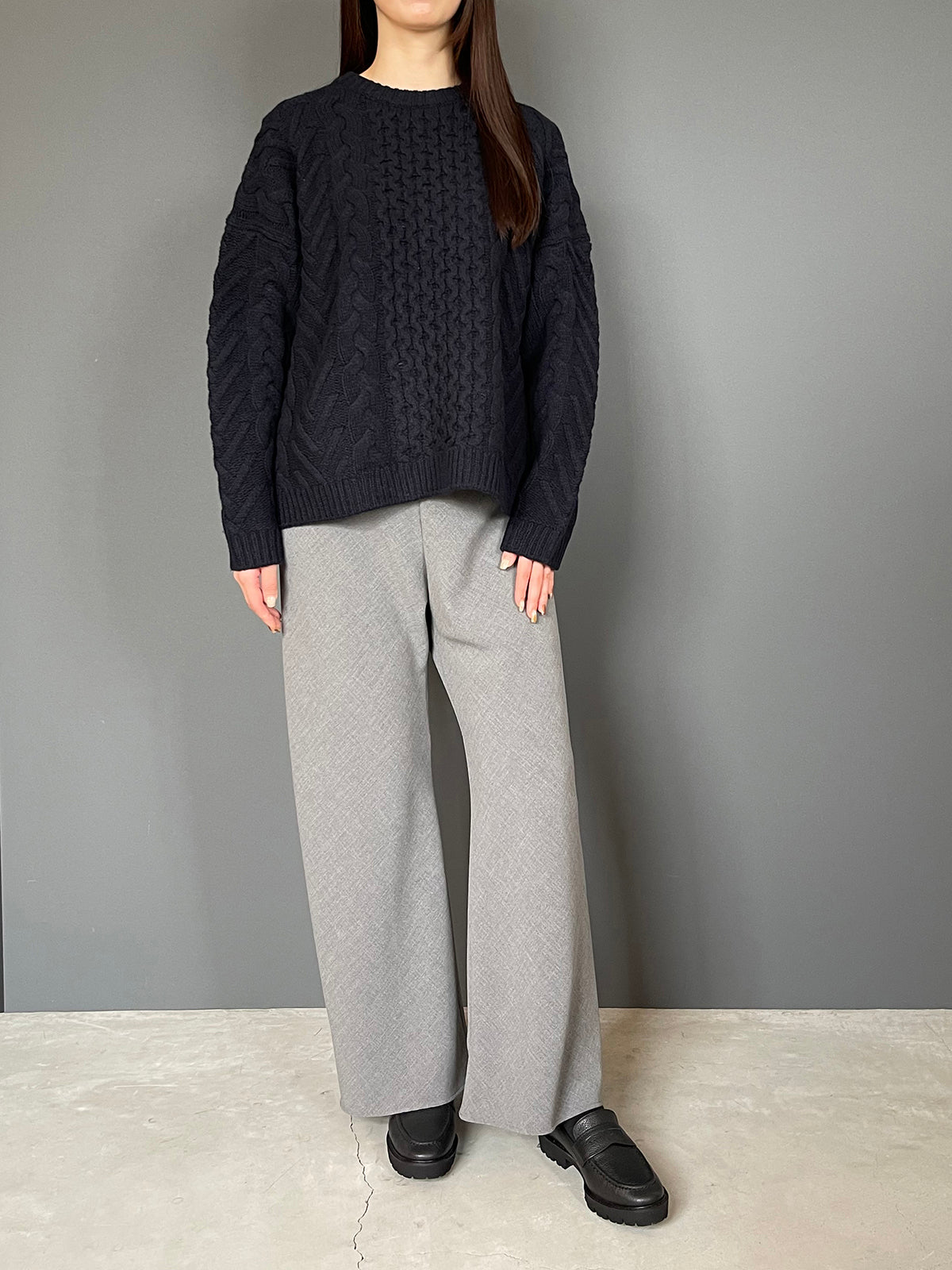 MICA&DEAL(マイカアンドディール) alain knit p/o (アラン柄ケーブルニット) 0126408350