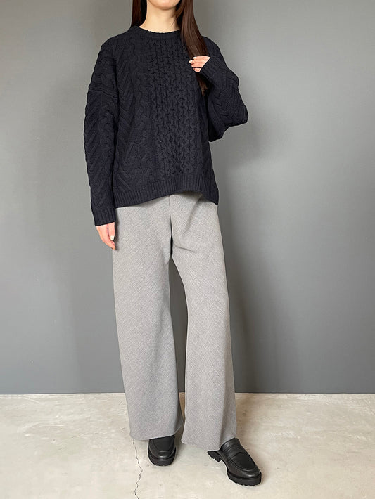 MICA&DEAL(マイカアンドディール) alain knit p/o (アラン柄ケーブルニット) 0126408350