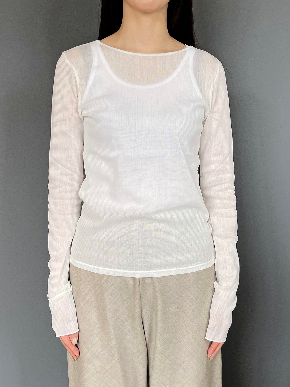 MICA&DEAL(マイカアンドディール) cotton tulle  tee (コットンチュールTシャツ)  0126309065