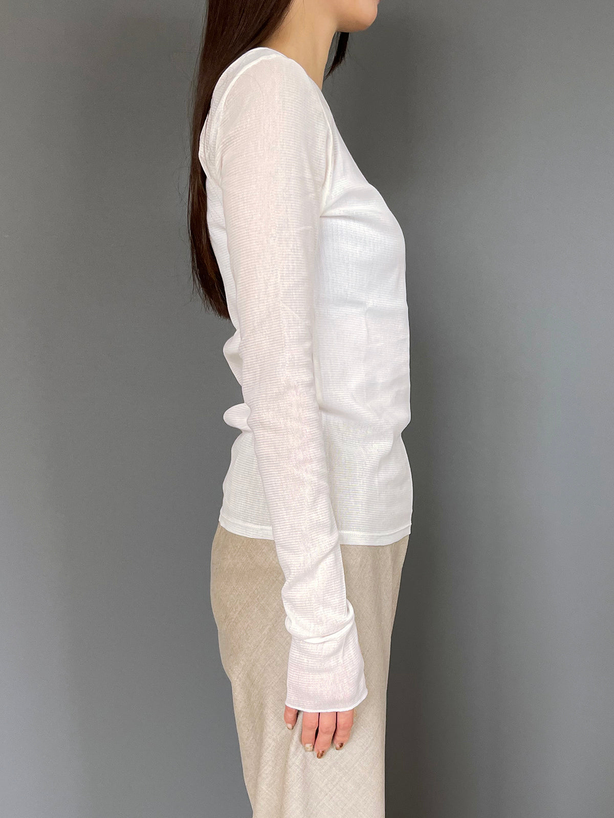 MICA&DEAL(マイカアンドディール) cotton tulle  tee (コットンチュールTシャツ)  0126309065