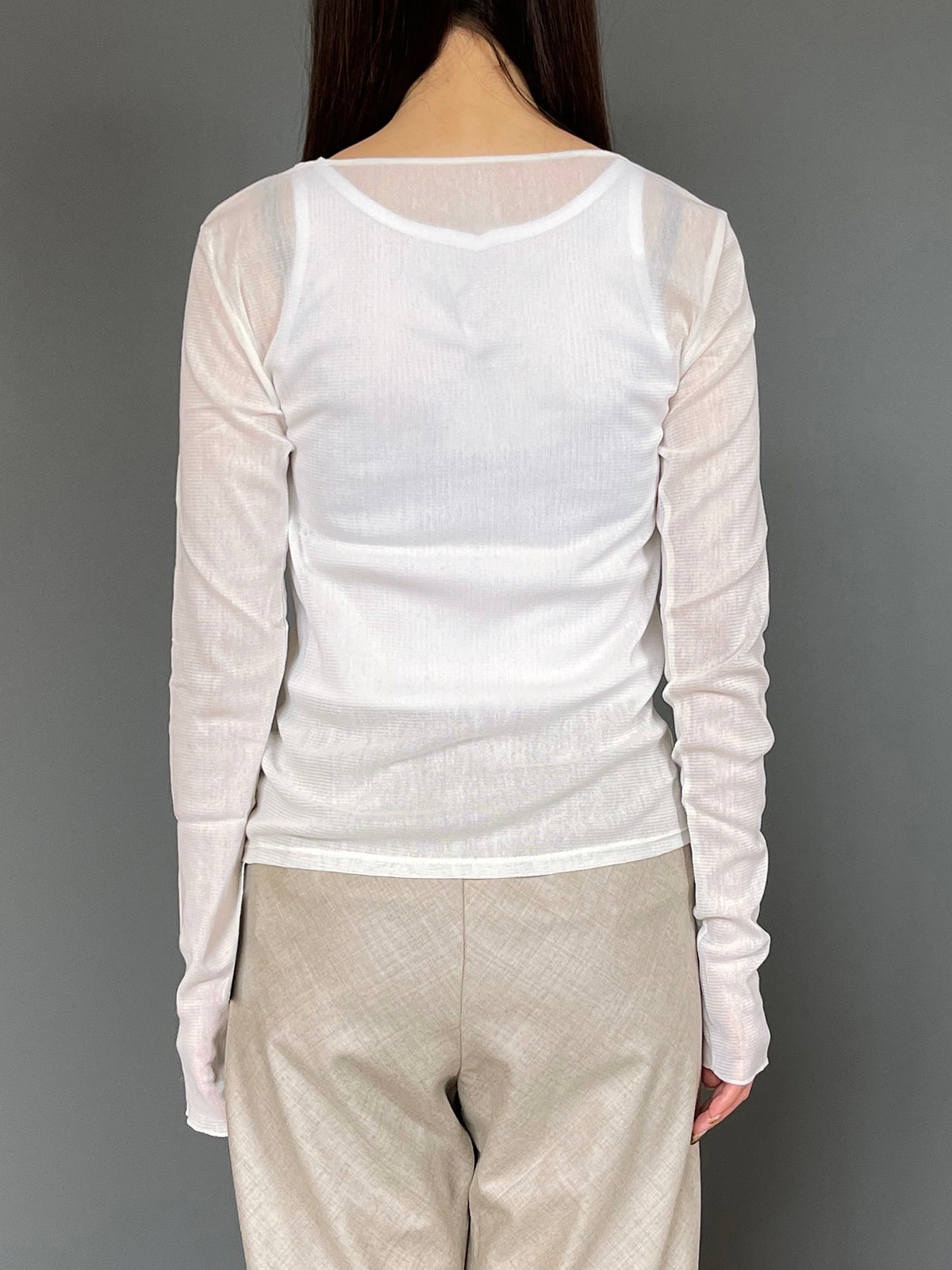 MICA&DEAL(マイカアンドディール) cotton tulle  tee (コットンチュールTシャツ)  0126309065