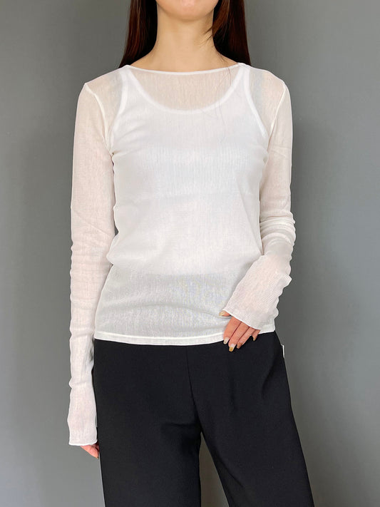 MICA&DEAL(マイカアンドディール) cotton tulle  tee (コットンチュールTシャツ)  0126309065